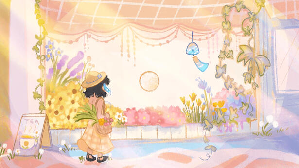 Full Body Character + Background