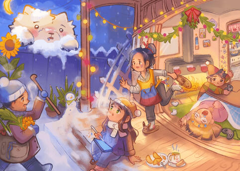 Full Body Character + Bkg