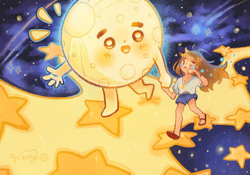 Full Body Character + Background